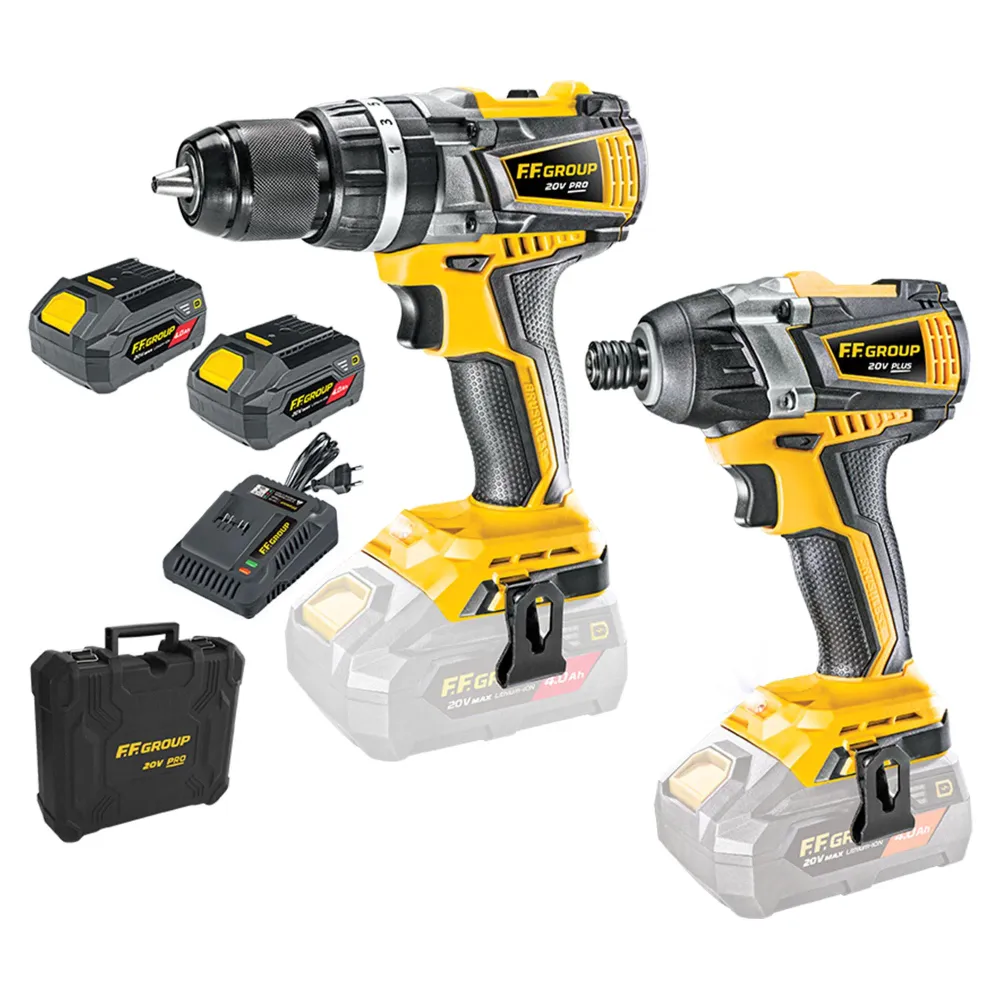 Set de șurubelnițe FFgroup 20V 4Ah