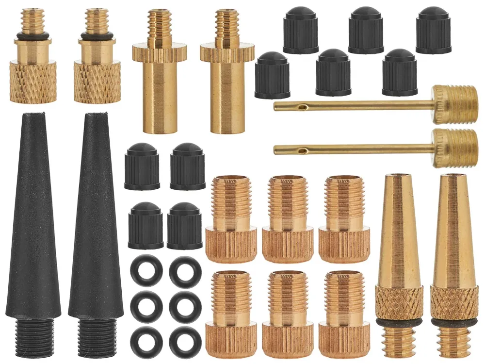 Set varfuri, adaptoare si reductoare pentru umflare anvelope, 36 elemente, Geko G01267