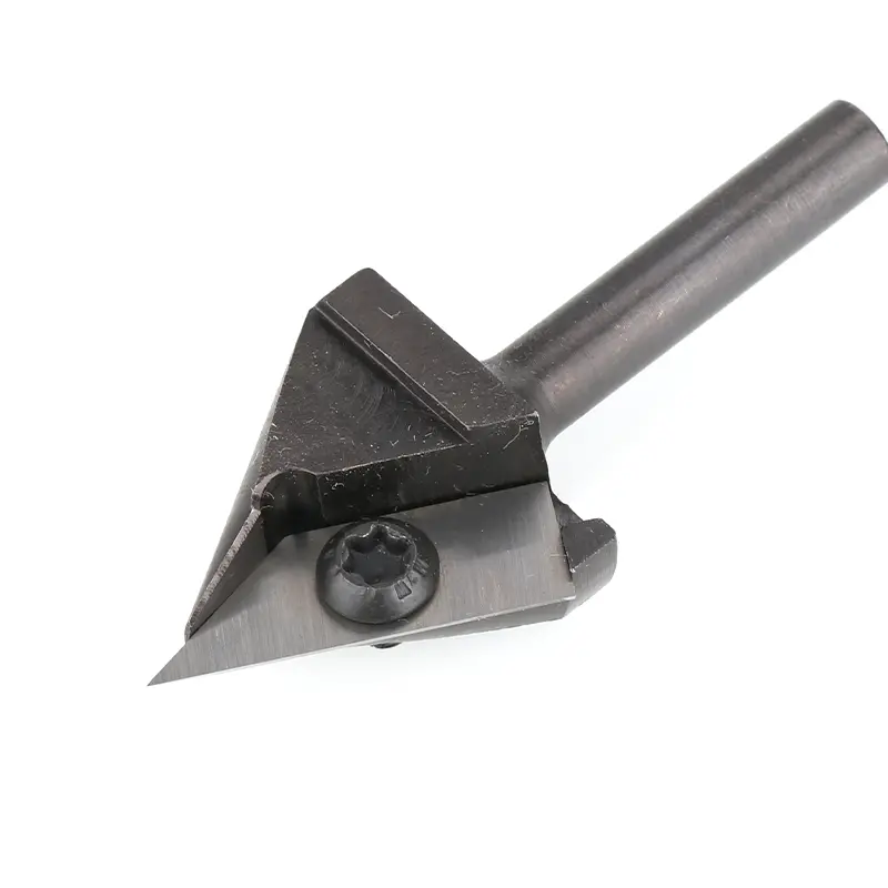 1/4" Shank,60 Degree V Groove Router Bit, 1" Cutting Diameter, Carbide Insert, Woodworking Carving