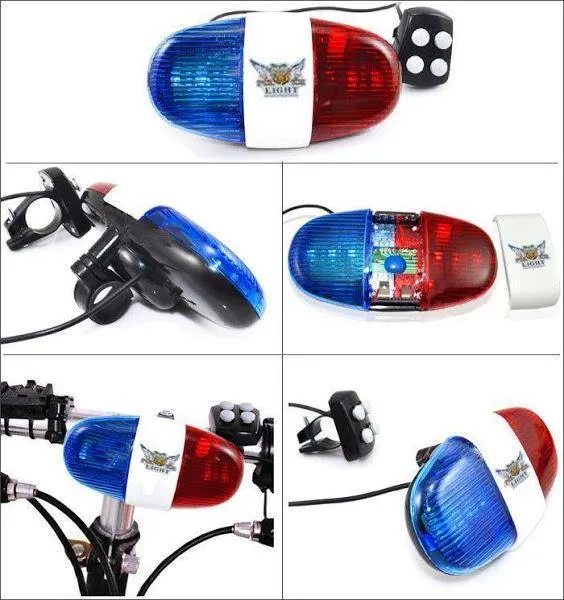 Sirena cu girofar pentru bicicleta
