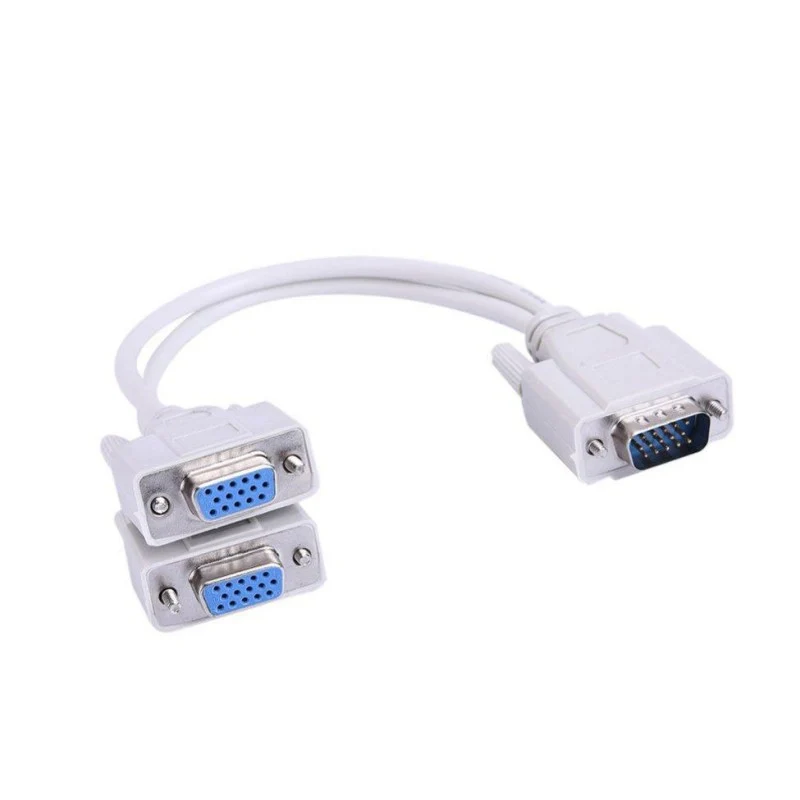 Spliter VGA tata 2 VGA mama alb