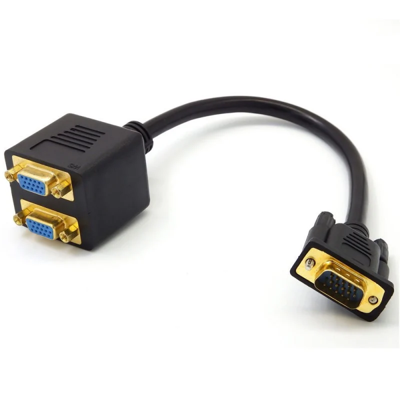 Spliter VGA tata 2 VGA mama negru