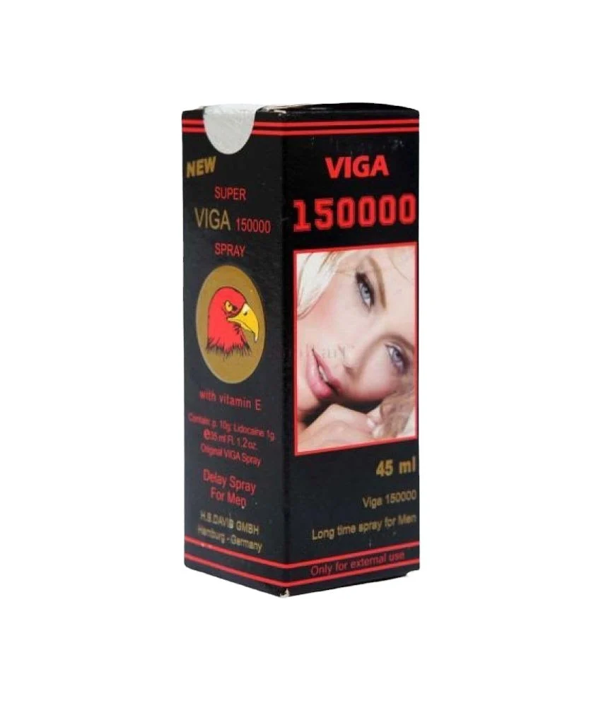 Spray Super Viga 150000 Black, pentru intarzierea ejacularii, 45 ml