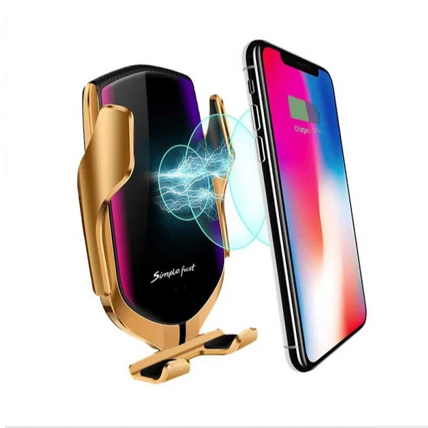 Suport auto cu incarcator wireless telefon si Smart Sensor