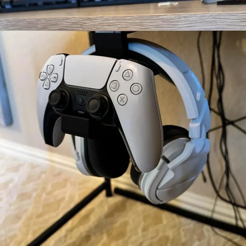 Suport Birou pentru Controller și Căști PS5, Imprimat 3D