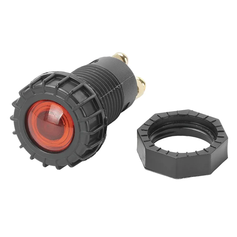 Suport indicator de tensiune pentru bec e10 cu led rosu 12v-24v