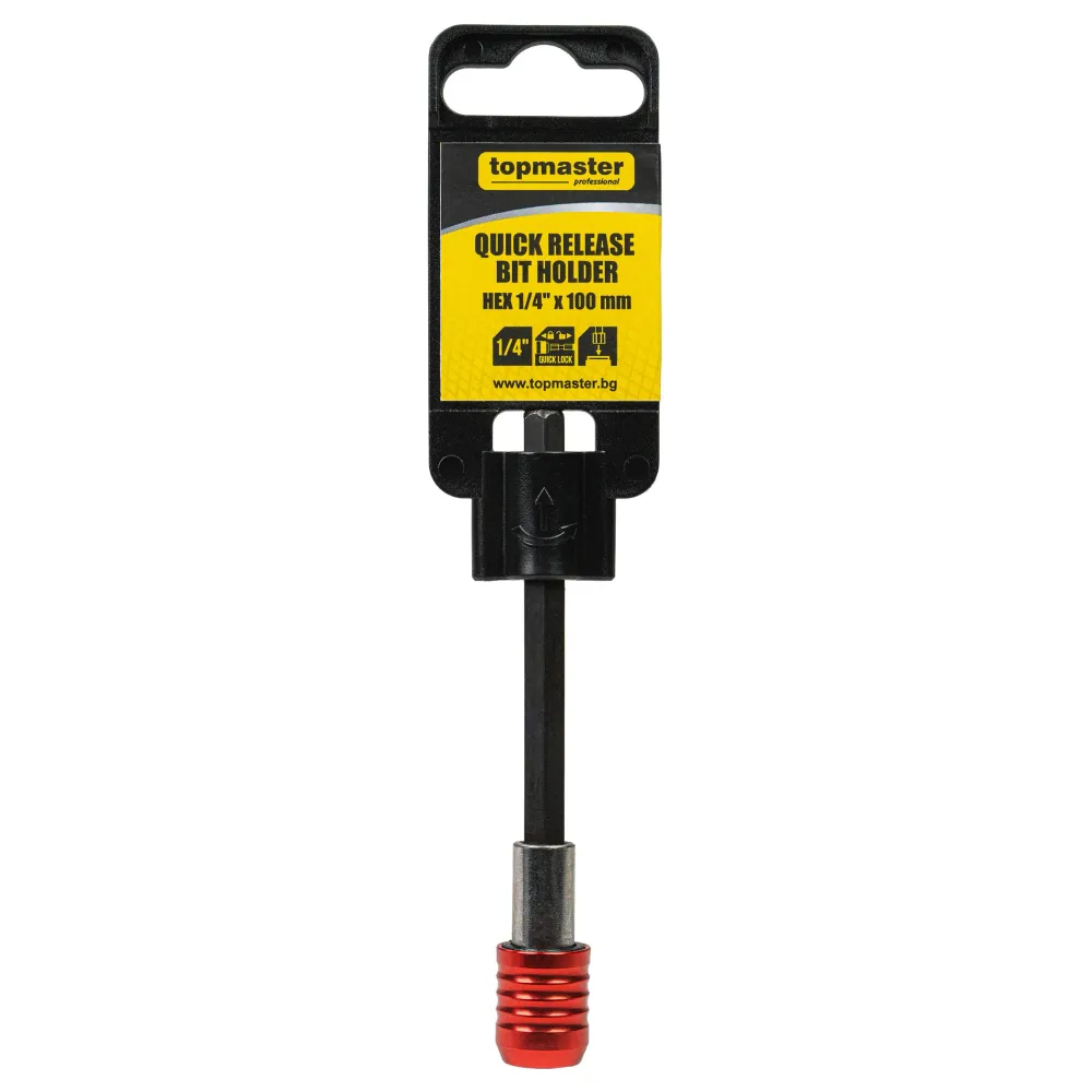 Suport magnetic pentru biti HEX, 1 / 4", 100 mm, Topmaster 330633