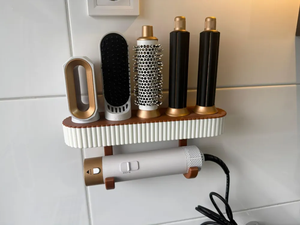 Suport organizator pentru uscător și accesorii Dyson - modern și personalizabil