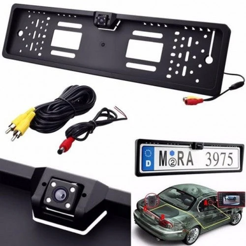 Suport pentru numar auto - cu camera marsarier