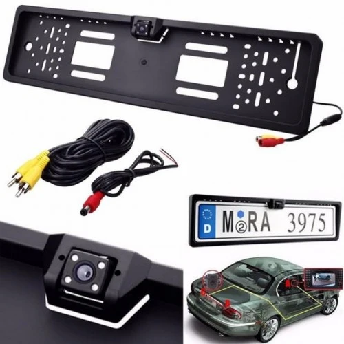 Suport pentru numar auto - cu camera marsarier