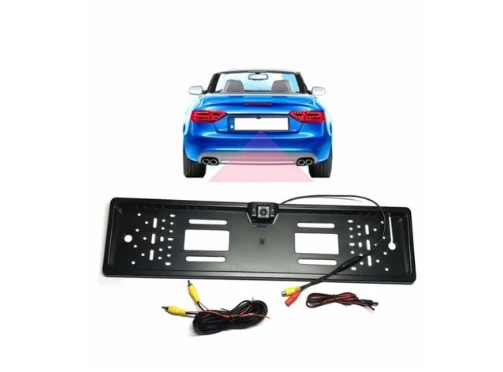 Suport pentru numar auto - cu camera marsarier