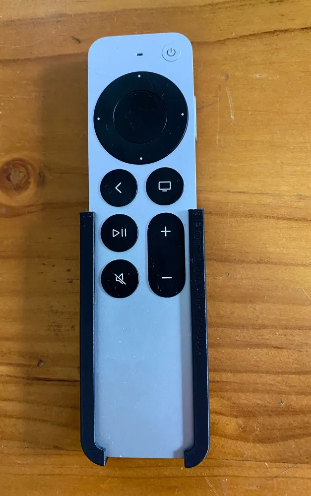 Suport de perete pentru Apple TV 4K și telecomandă, design modern și compact