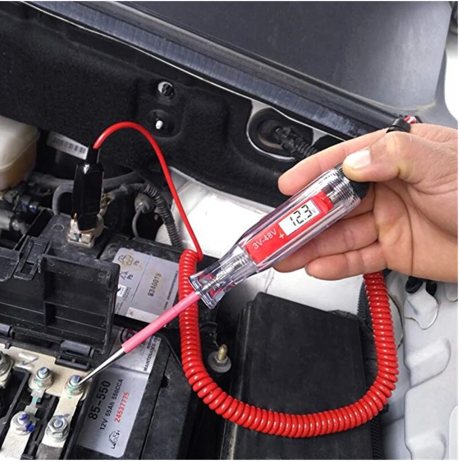 Tester Universal Circuite Electrice, Tensiune Tip Creion 3 - 48 V Ecran LED