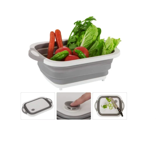 Tocator pliabil multifunctional cu dop 40 x 30 x 3 cm