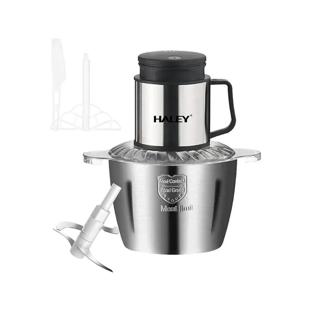 Tocător Electric HALEY HY-1223, 800W, 5L, 6 Lame Inox, 2 Viteze