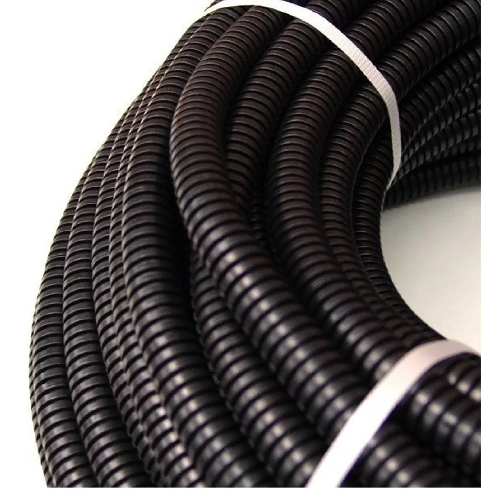 TUB FLEXIBIL PVC 20, NEGRU
