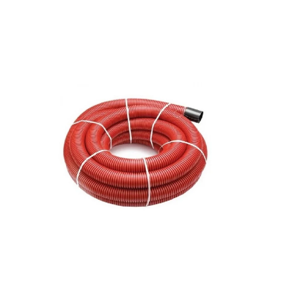 TUB FLEXIBIL PVC PERETI DUBLI ROSU 40MM, TW