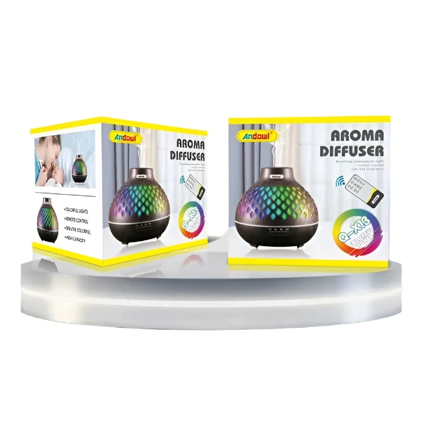 Umidificator multicolor cu telecomanda