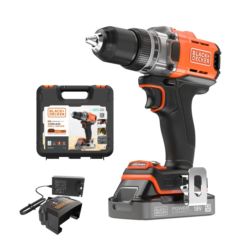 Şurubelniţă Black+Decker BCD382D1XK-QW 18V 2Ah