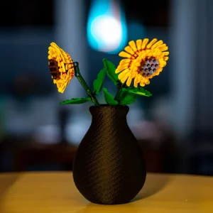 Vază decorativă pentru flori de construcție – model pentru set floarea-soarelui 40524