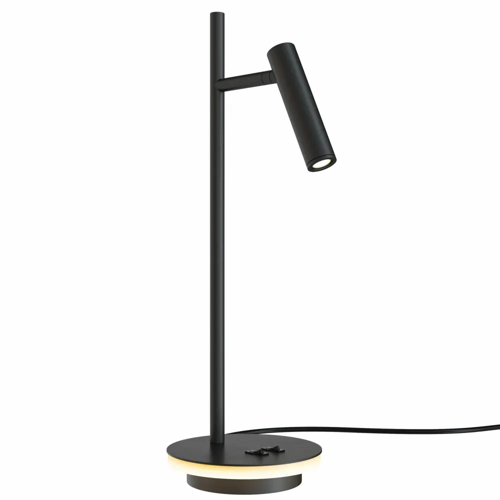 Veioza neagra din metal cu led Estudo Maytoni