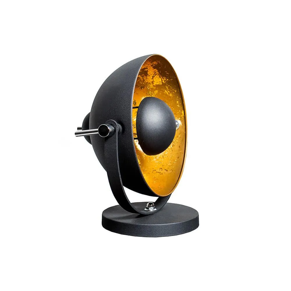 Veioza neagra gold din aluminiu Studio Invicta Interior