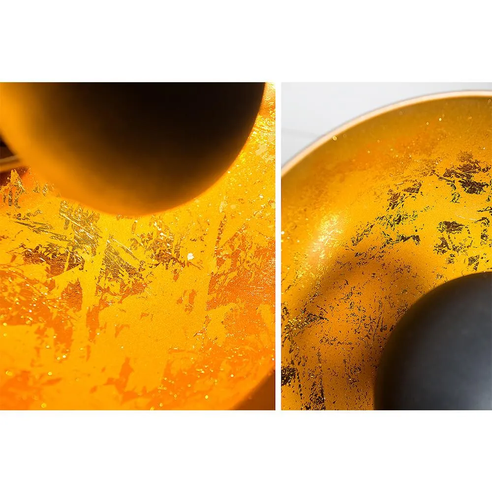 Veioza neagra gold din aluminiu Studio Invicta Interior