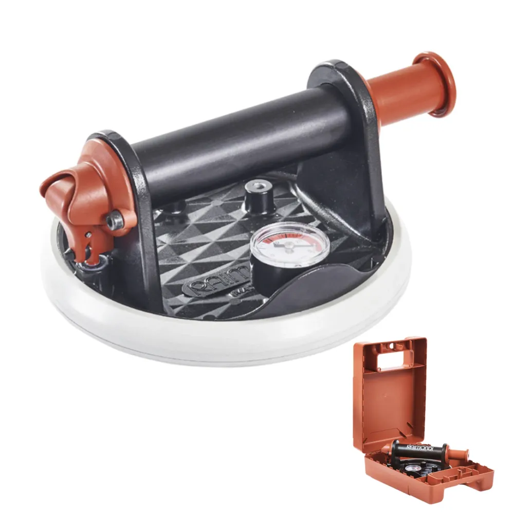Ventuză cu vacuometru Raimondi RV175 MkII pentru plăci, Ø 175 mm, max. 130 kg