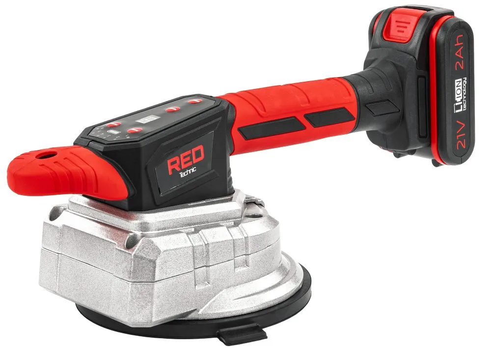 Ventuza vibranta pentru gresie, capacitate maxima 100 kg, 150 mm, Red Technic RTAPW0155