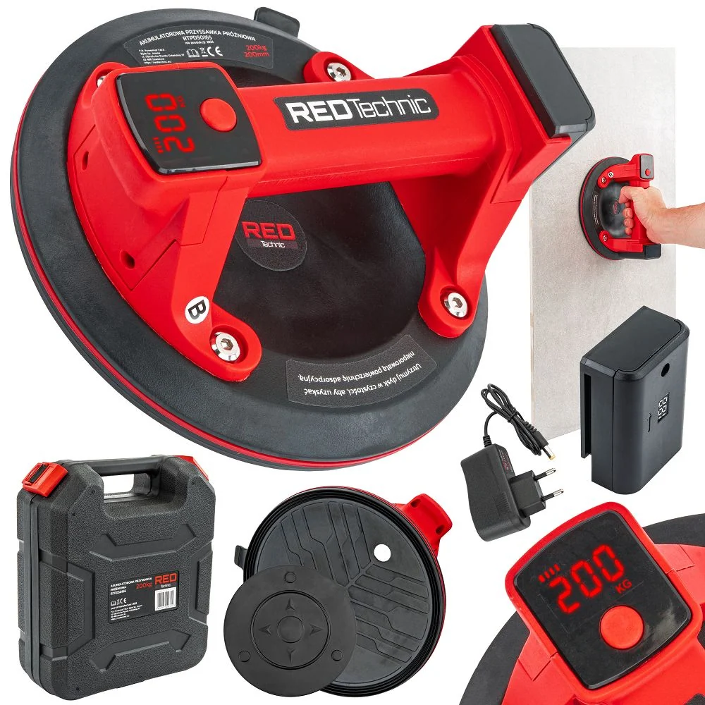 Ventuza cu vid 200 mm, Red Technic RTPDS0165