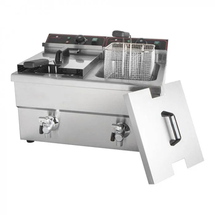 Friteuza electrica 2x8L, 2x3.25 kW, 230V.