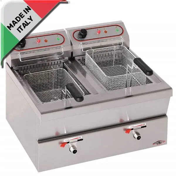 Friteuza electrica 2x9L, 2x3,45 kW, 230 V,productie Italia